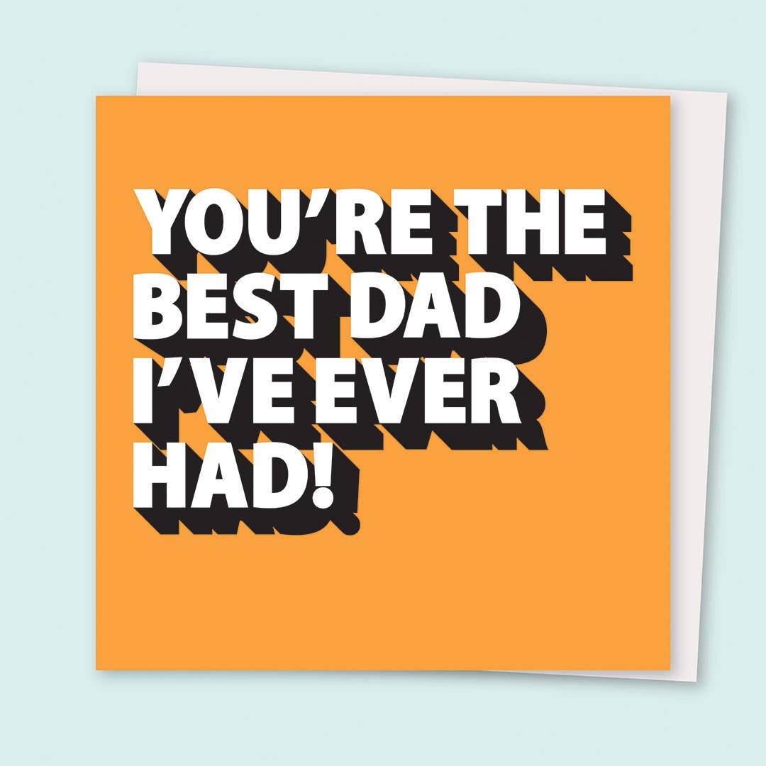 The Best Dad Greetings Card