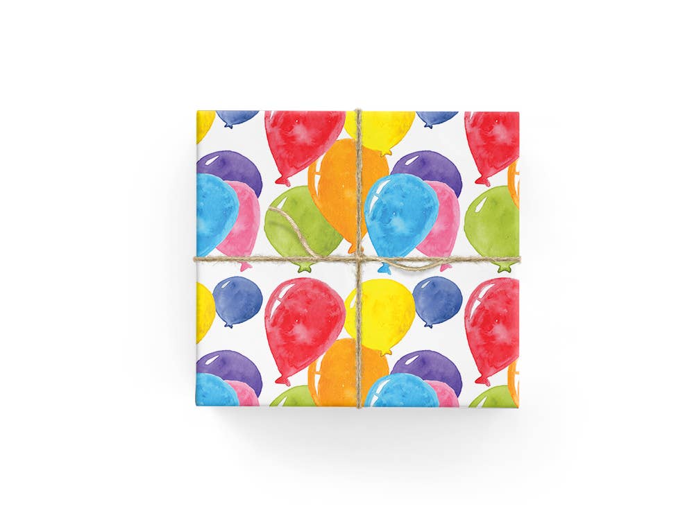 Helium Balloons - Wrapping Paper Sheets