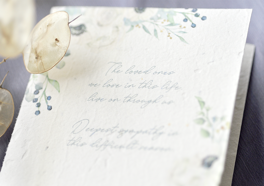 Deepest Sympathy Plantable Greeting Card