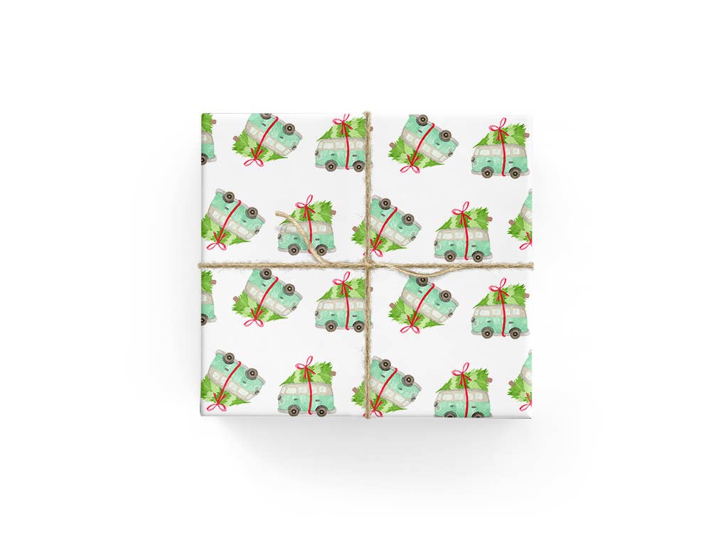 Christmas Kombi - Wrapping Paper Sheets