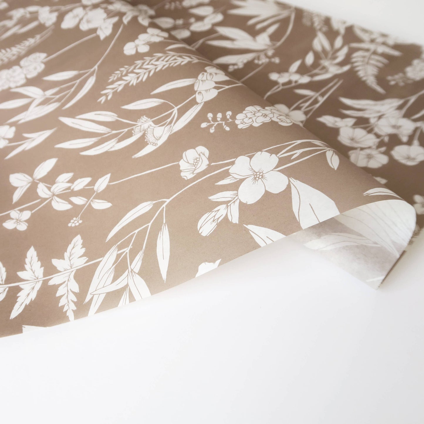 Tissue Paper - Botanical in Mocha