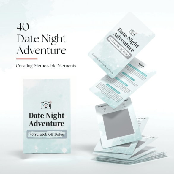 π₯ 40 Date Night Adventure β Scratch Off Card Game for Couples π₯