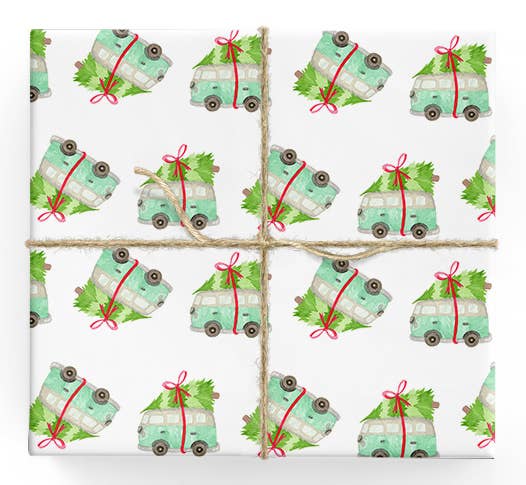 Christmas Kombi - Wrapping Paper Sheets