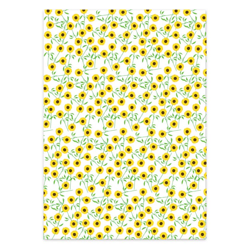 Sunflowers - Wrapping Paper Sheets