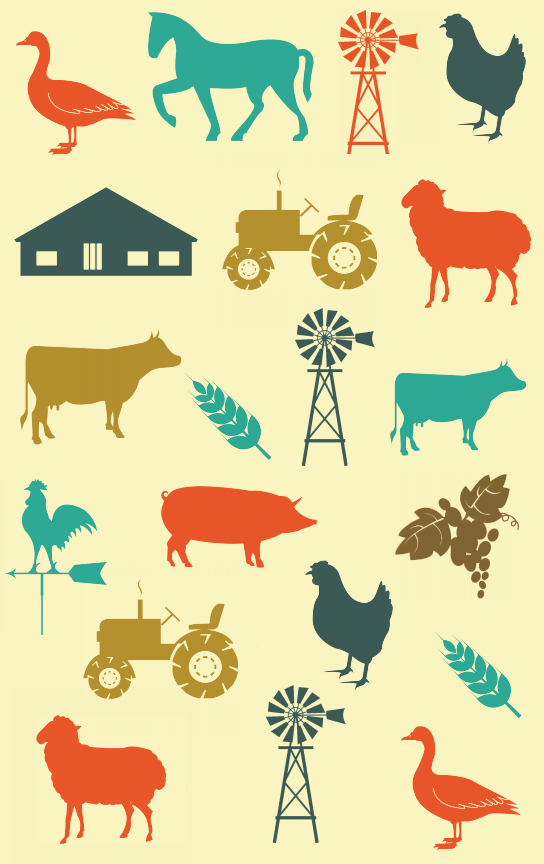 Tea Towel - Farm