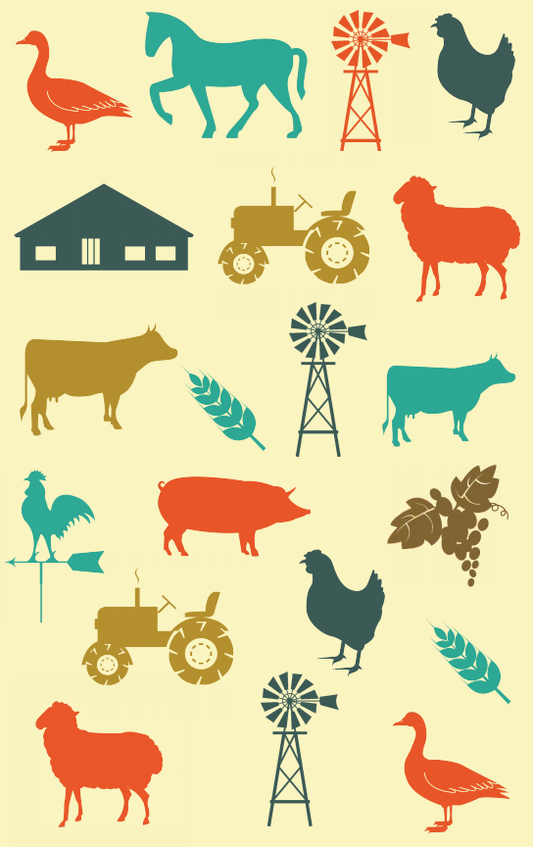Tea Towel - Farm