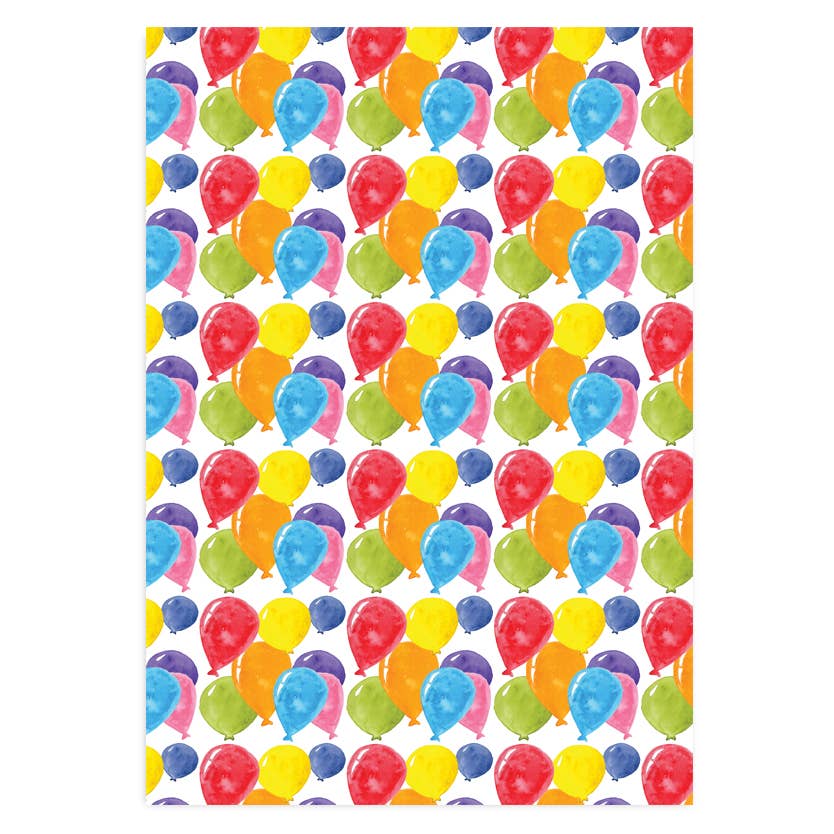 Helium Balloons - Wrapping Paper Sheets