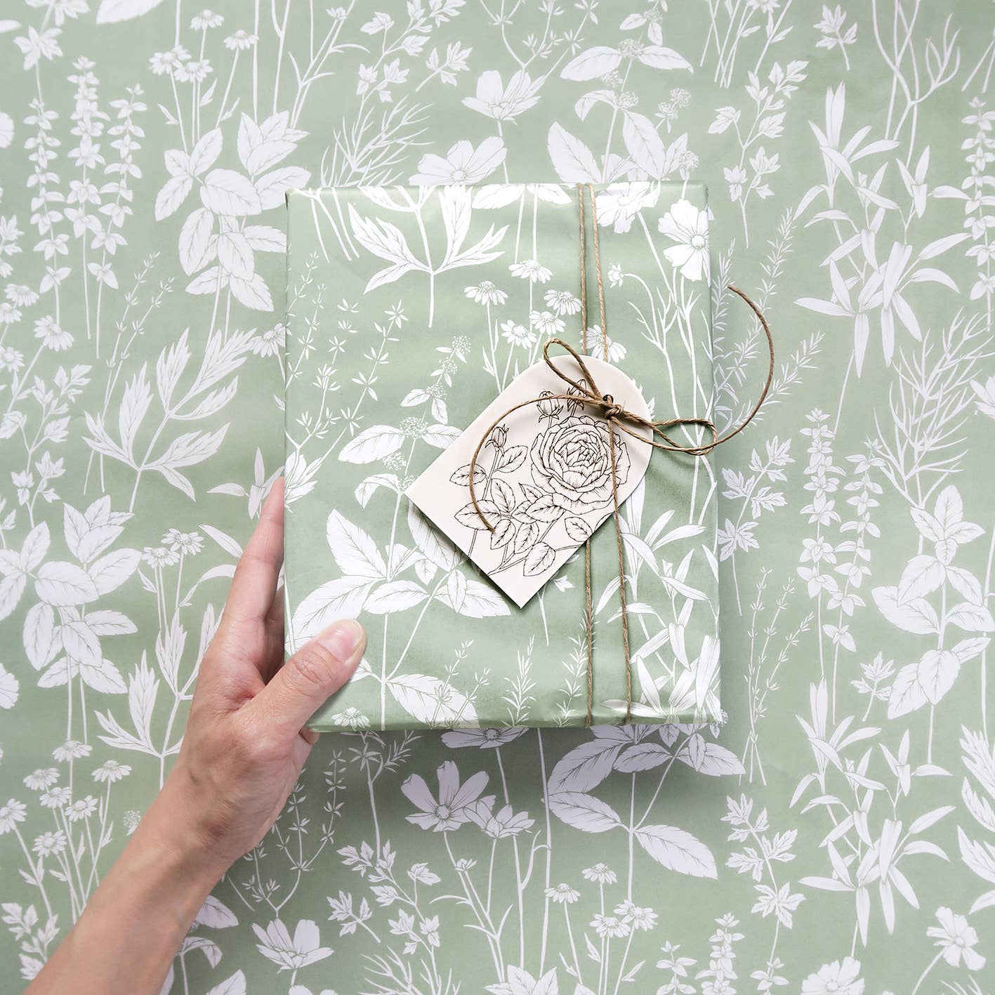 Tissue Paper - Herbs in Sage