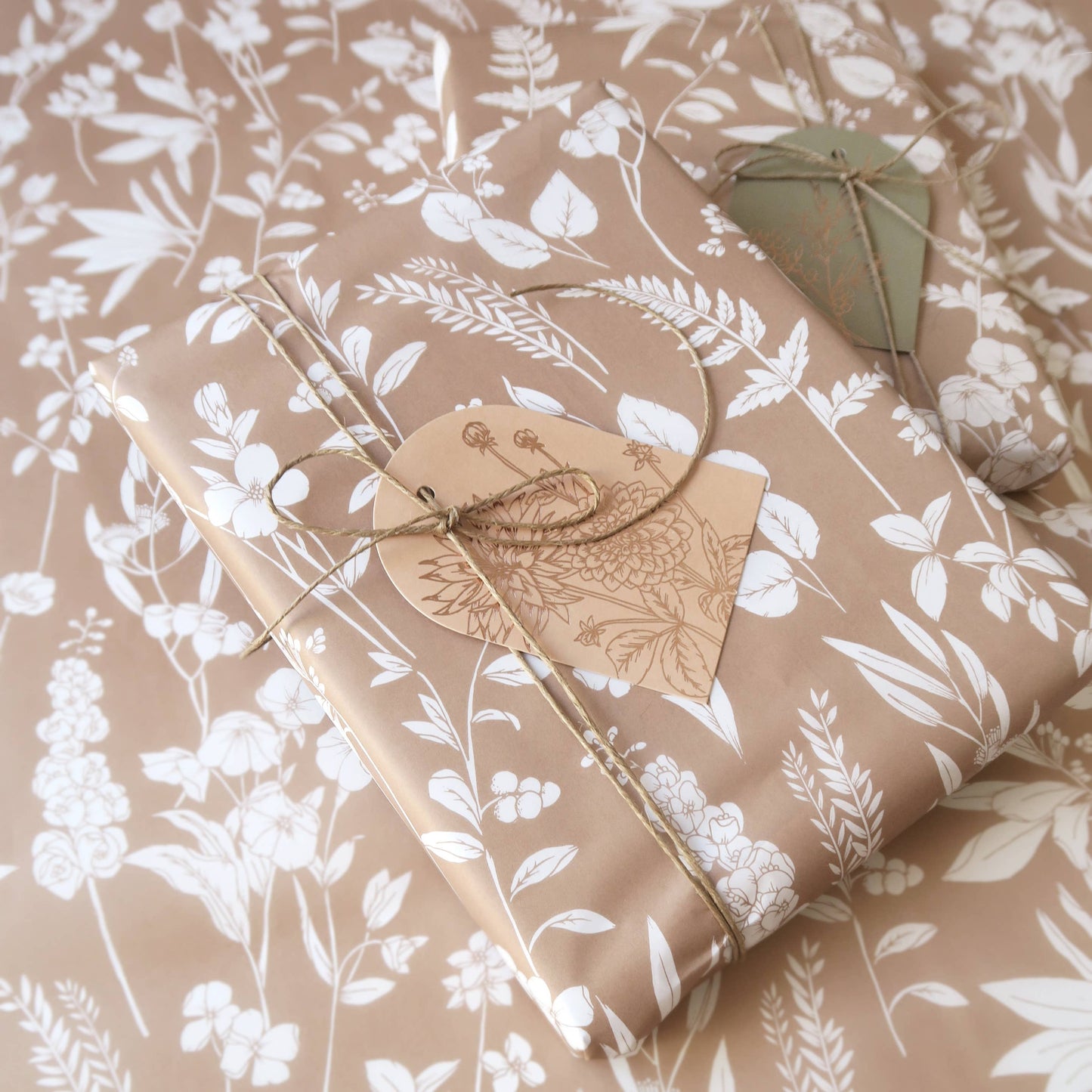 Tissue Paper - Botanical in Mocha