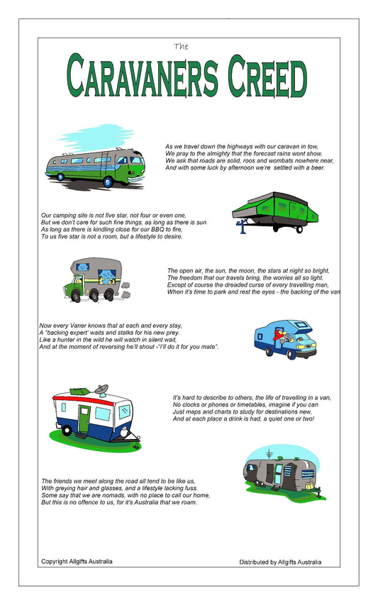 Tea Towel - Caravaners Creed