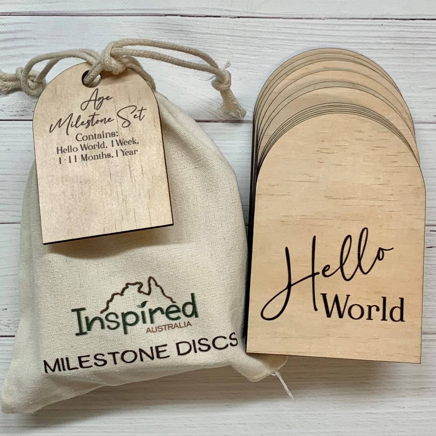 Arch Shape Milestone Discs - 14 Piece Set