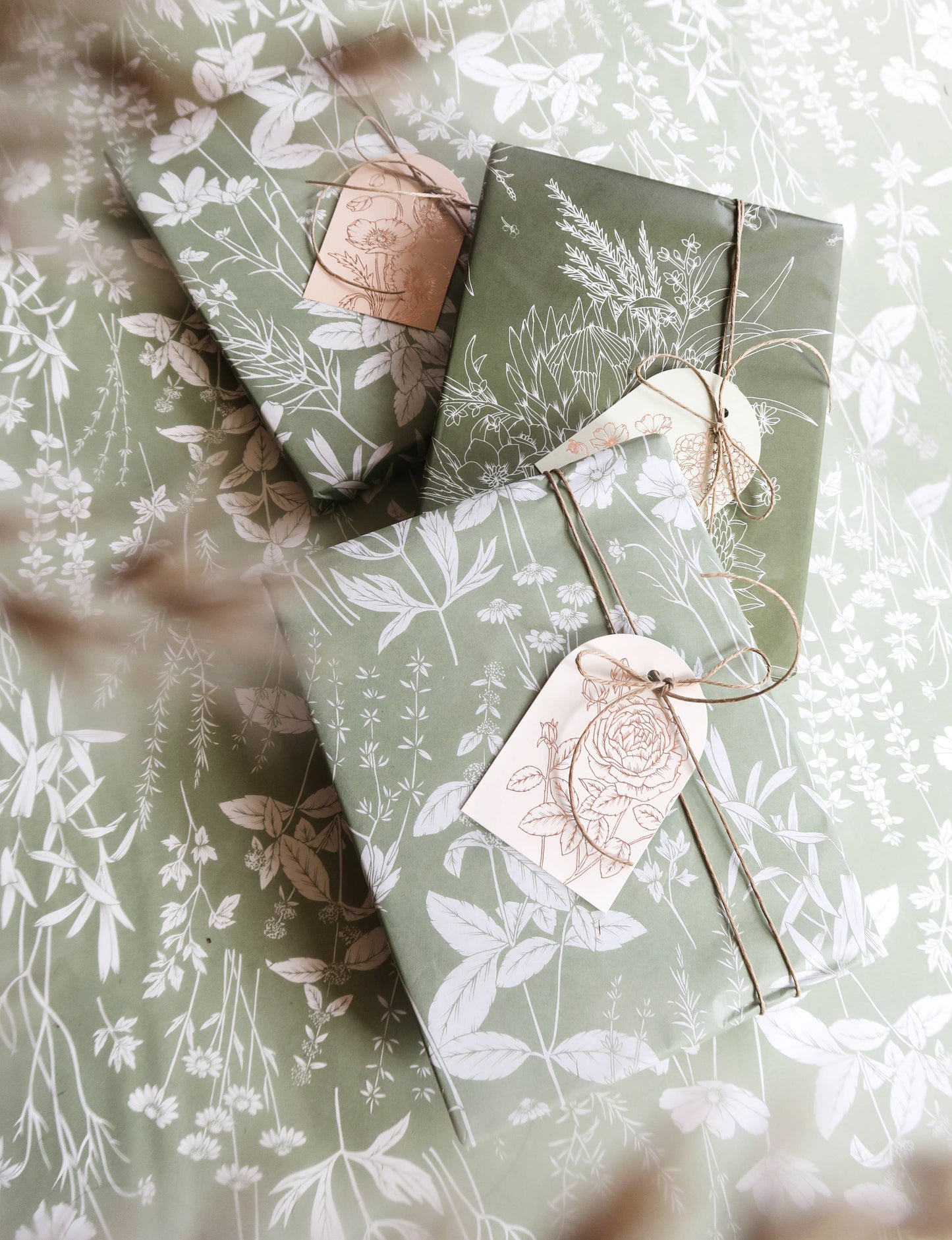 Tissue Paper - Herbs in Sage