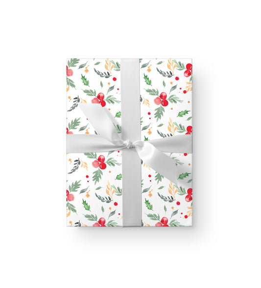 Holly Splash Gift Wrap