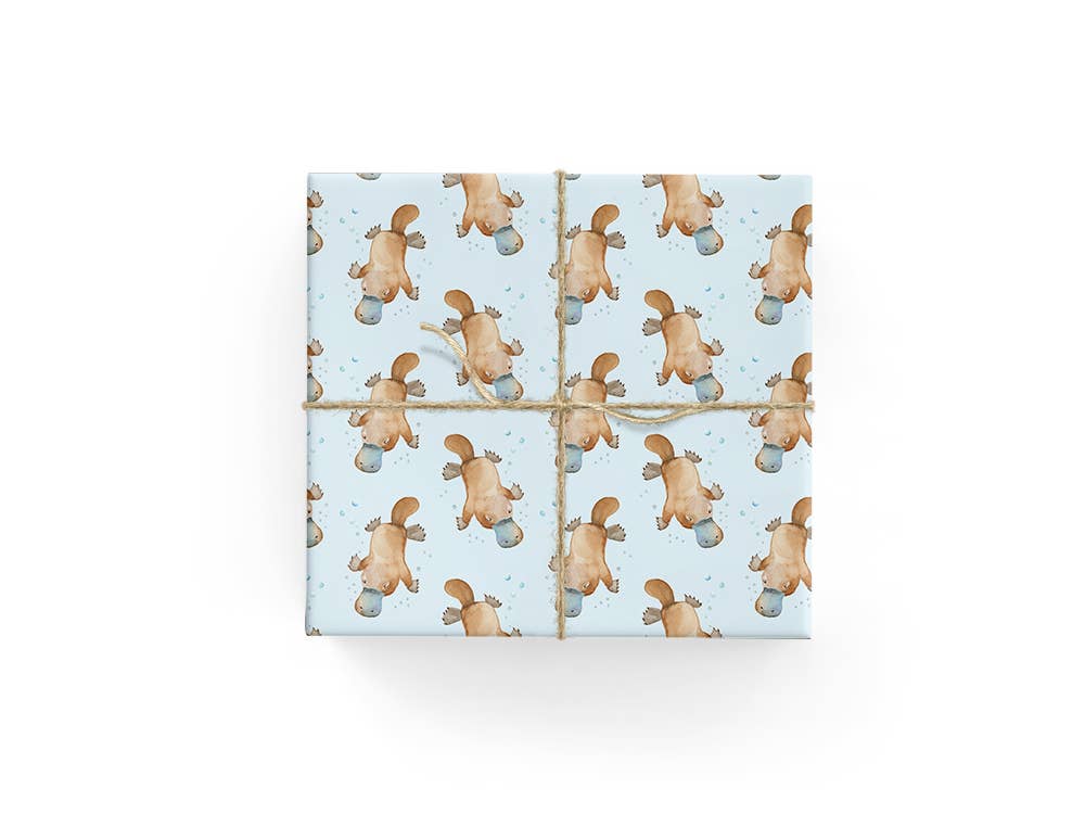 Platypus Dive - Wrapping Paper Sheets