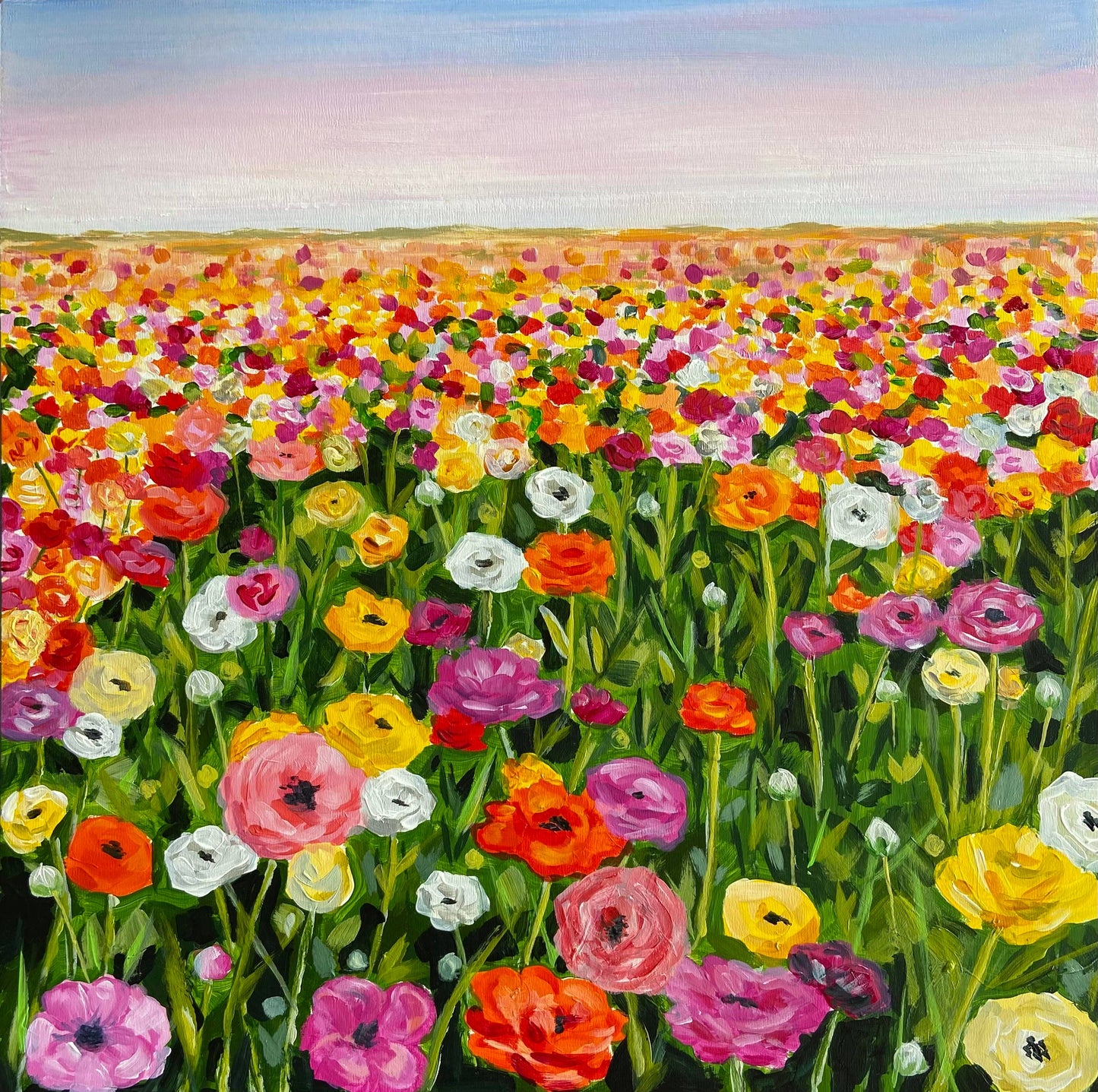 Flower Field Greeting Card