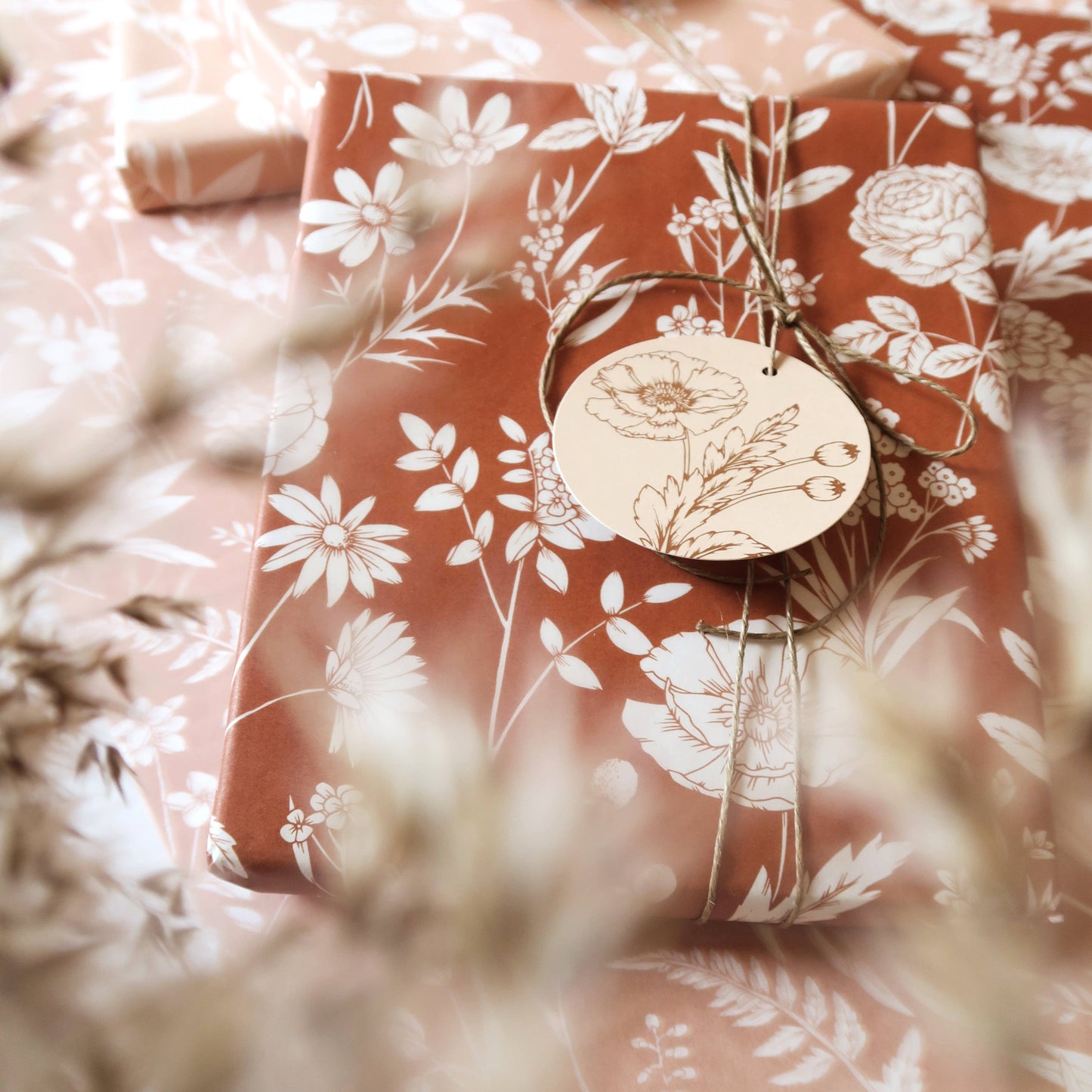 Tissue Paper - Wildflowers in Rust