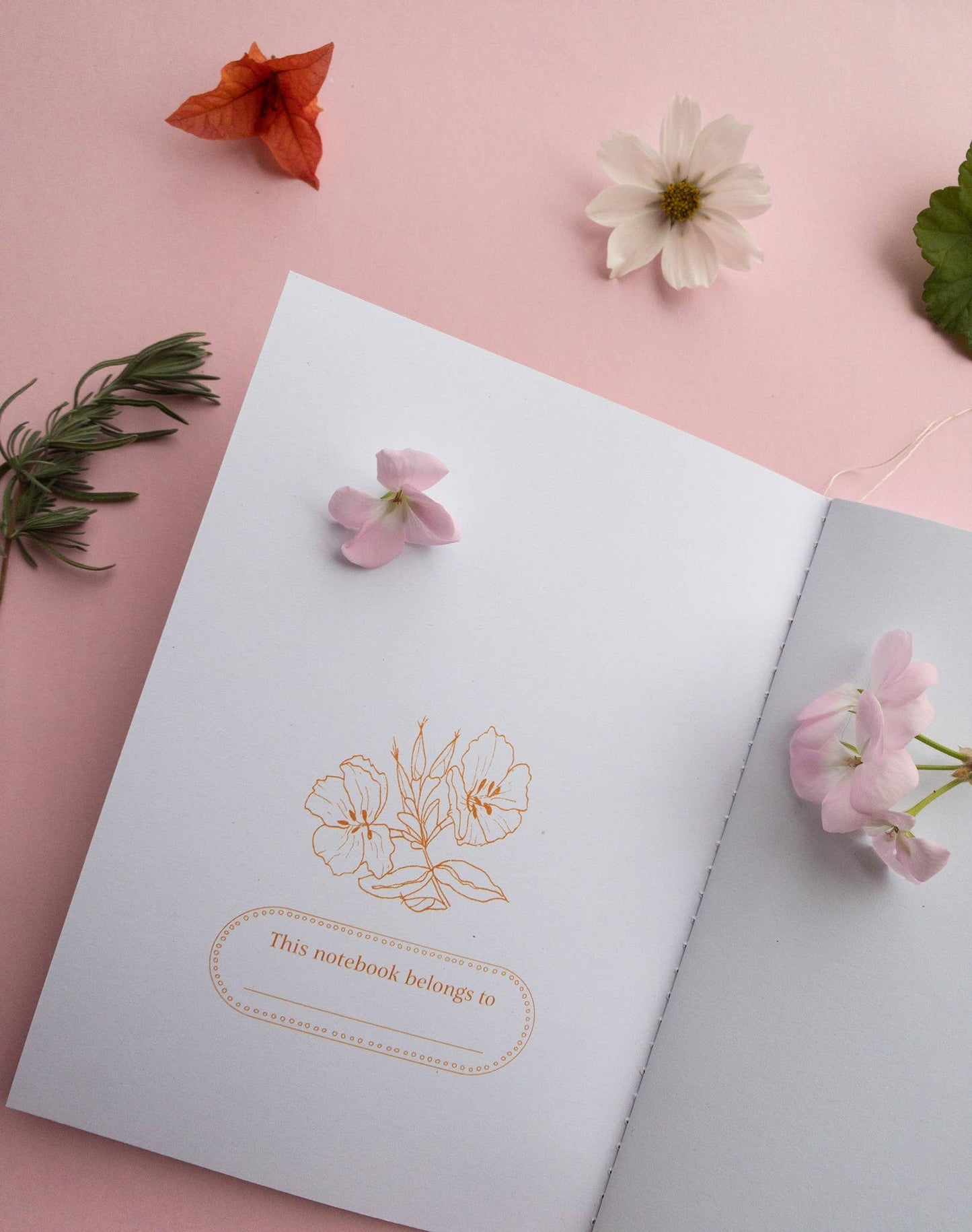 Recycled Paper Notebook Primrose Print