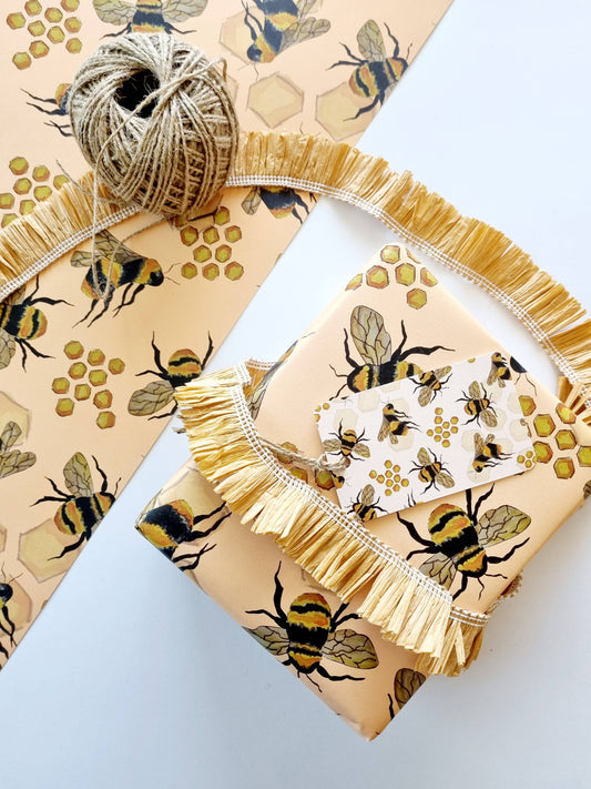 Wrapping Paper / Honey Bee (New Size)