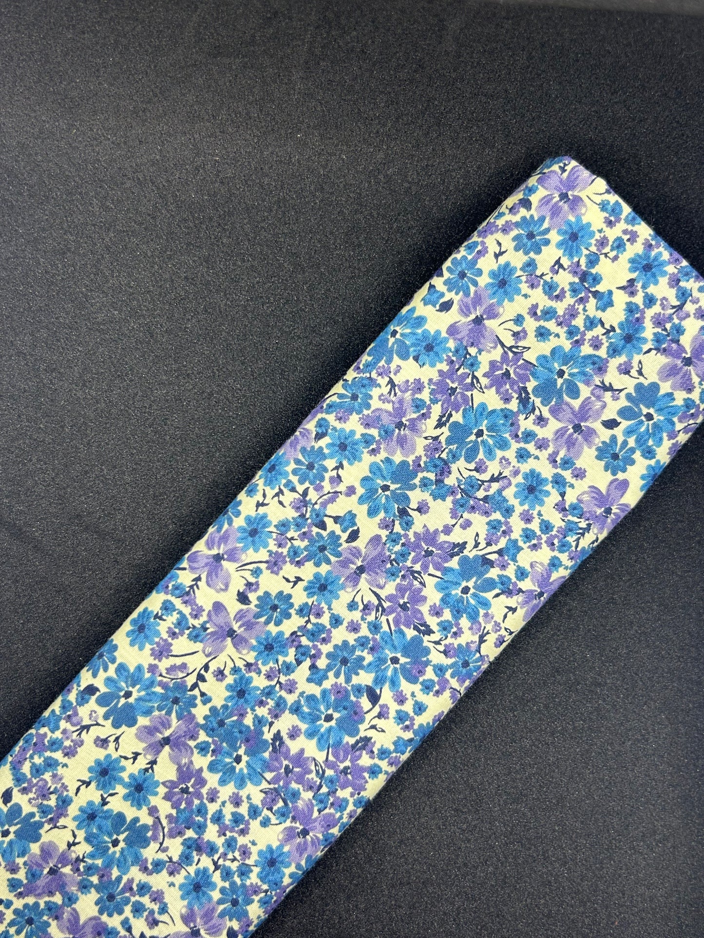 Reusable Gift Wrap - In the Flower Field - Country Garden - Blue and Purple