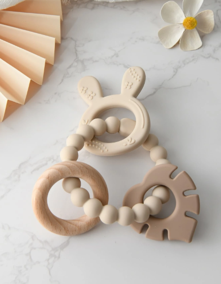 Soft Silicone Baby Teether – Gentle Relief for Teething Babies