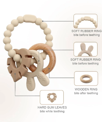 Soft Silicone Baby Teether – Gentle Relief for Teething Babies