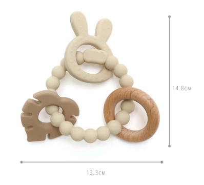Soft Silicone Baby Teether – Gentle Relief for Teething Babies