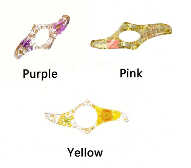 Resin Book Page Holder - Dried Flower Thumb Bookmark