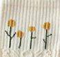 Women's Cute Green Flower Pattern Socks - 1 Pair