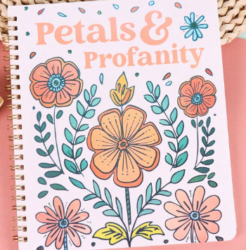Funny Swear Word Adult Coloring Book – Floral Designs for Stress Relief & Laughter