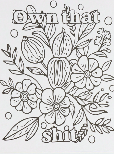 Funny Swear Word Adult Coloring Book – Floral Designs for Stress Relief & Laughter