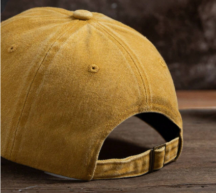 🌻 Sunflower-Print Adjustable Baseball Cap – Yellow or Burgundy