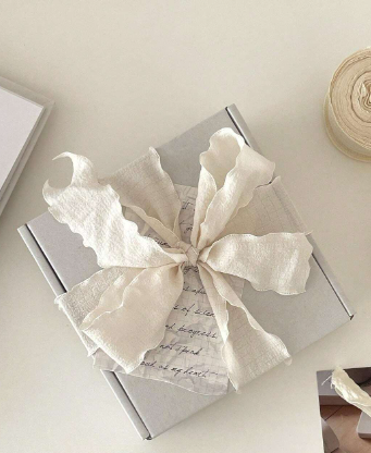 Ruched Satin Pleated Ribbon – 4cm Wide (Sold Individually)