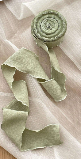 Ruched Satin Pleated Ribbon – 4cm Wide (Sold Individually)