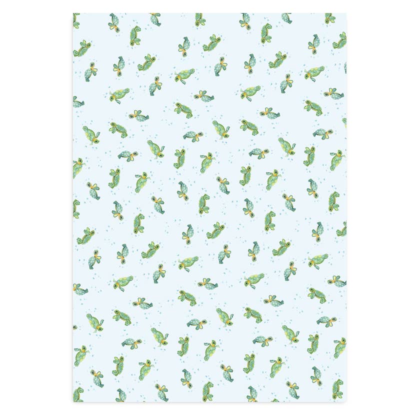 Baby Sea Turtles - Wrapping Paper Sheets