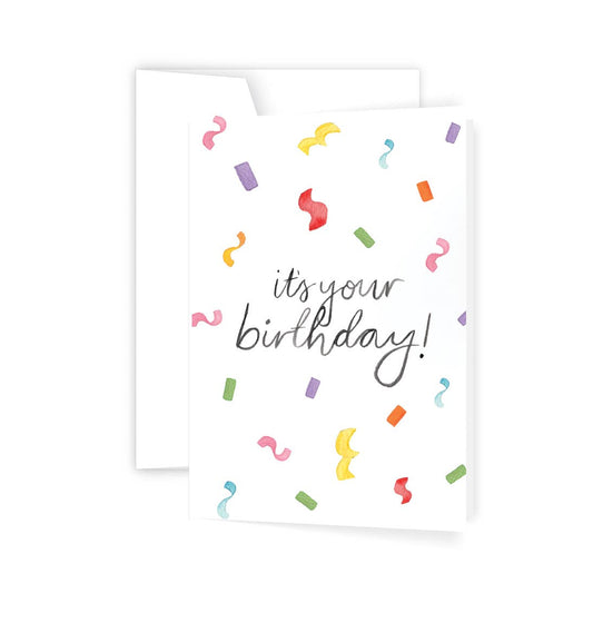 Birthday Confetti greeting card