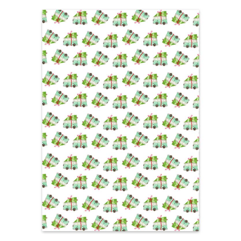 Christmas Kombi - Wrapping Paper Sheets