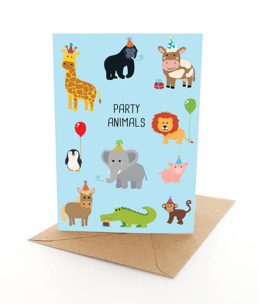 Party Animals - Greeting Card