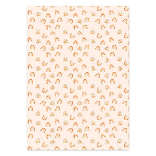 Rainbows & Hearts - Wrapping Paper Sheets