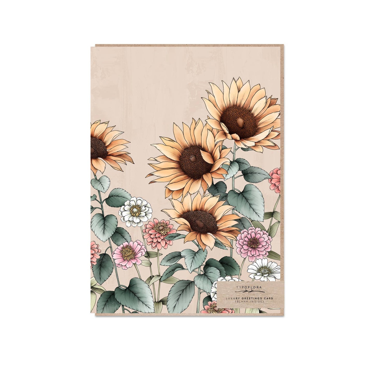 Sunflowers Portrait Card